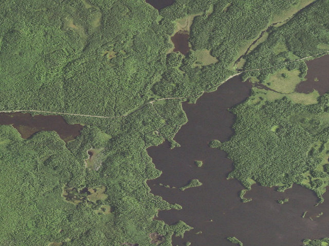 Aerial image of Crescent Lake Campground