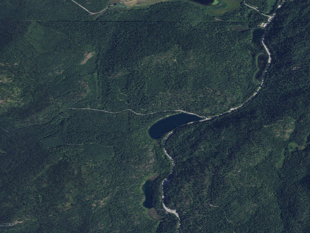 Aerial image of Crescent Lake Campground
