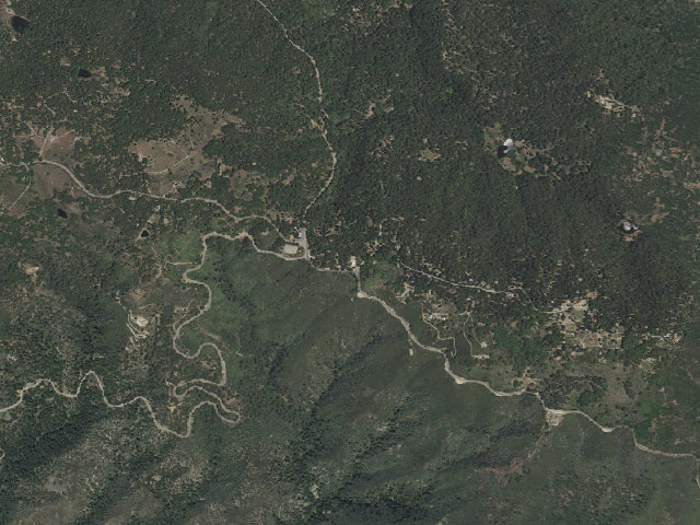 Aerial image of Crestline Group Campground