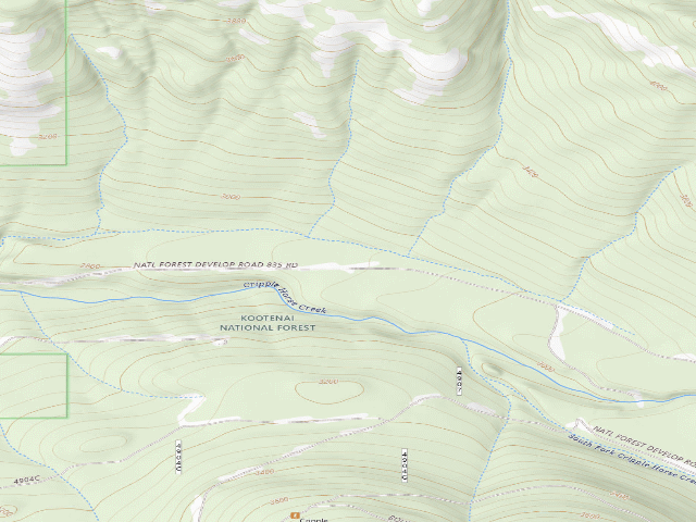USGS topographic map of Cripple Horse Meadow Site 2