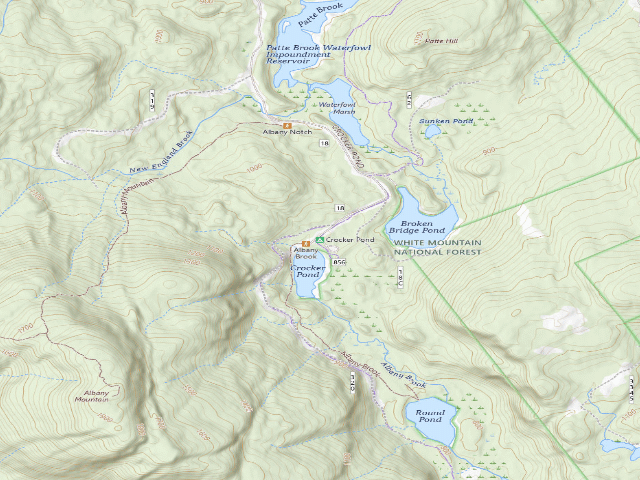 USGS topographic map of Crocker Pond