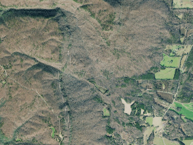 Aerial image of Crockford-Pigeon Mountain WMA - Pettyjohn’s Designated Campground