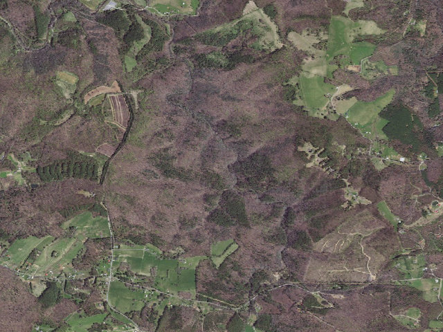 Aerial image of Crooked Creek WMA