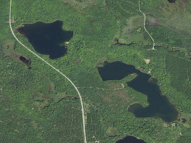Aerial image of Crooked Lake Camping Area