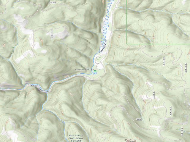USGS topographic map of Crooked River #4