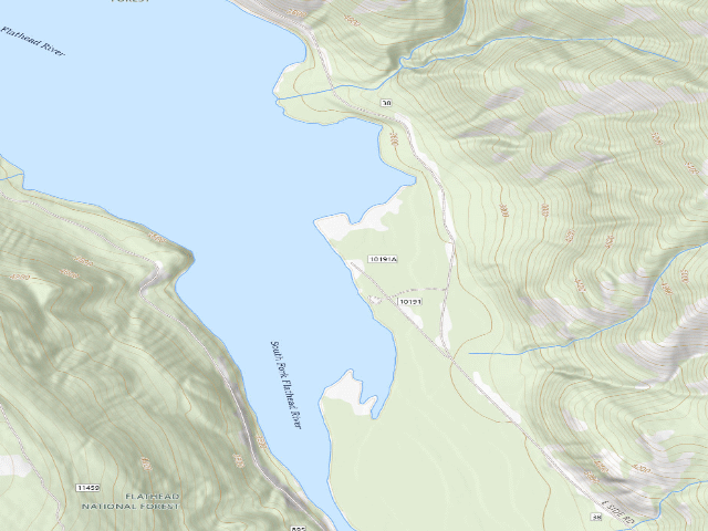 USGS topographic map of Crossover Camp