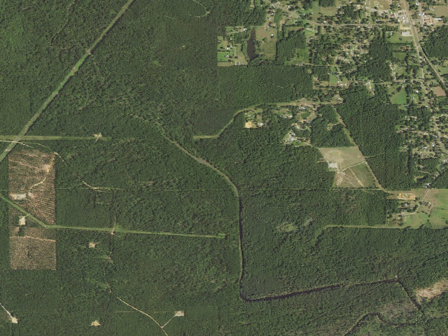 Aerial image of Crow Lake Primitive Camping