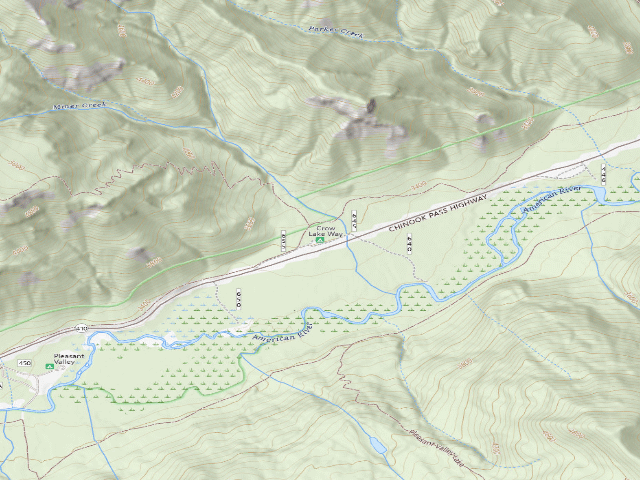 USGS topographic map of Crow Lake Way