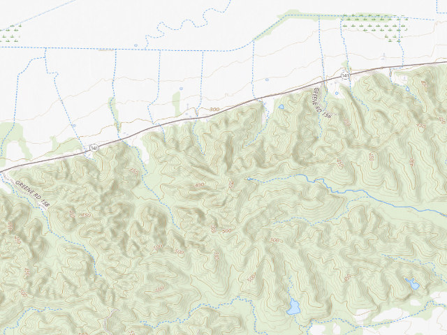 USGS topographic map of Crow Tract Camping Area