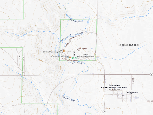USGS topographic map of Crow Valley