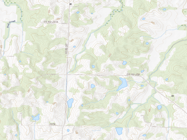 USGS topographic map of Crowleys Ridge Conservation Area