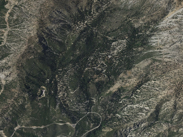 Aerial image of Crystal Lake Campground