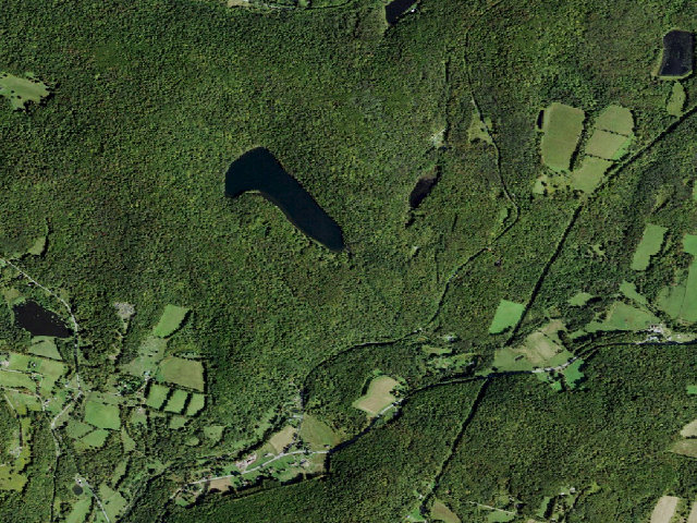 Aerial image of Crystal Lake Campsite 1 [DEC #7218] (Crystal Lake Wild Forest)