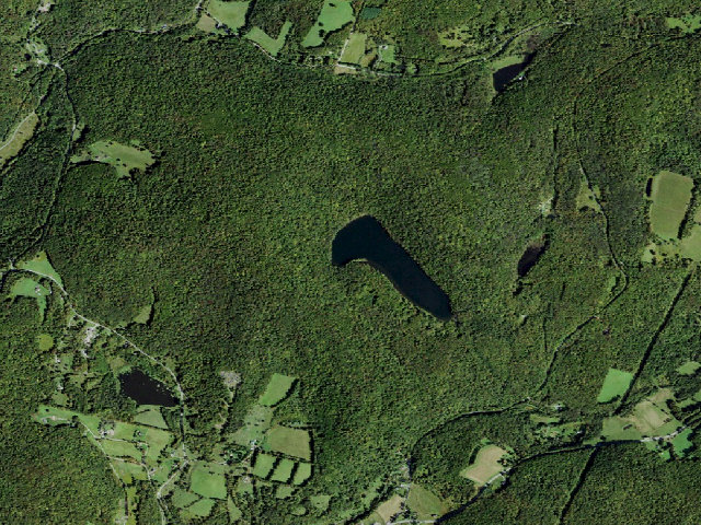 Aerial image of Crystal Lake Campsite 10 [DEC #7216] (Crystal Lake Wild Forest)