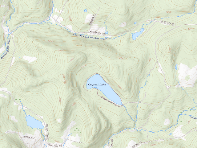 USGS topographic map of Crystal Lake Campsite 11 [DEC #7217] (Crystal Lake Wild Forest)