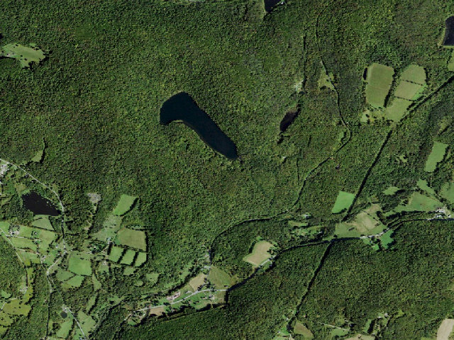 Aerial image of Crystal Lake Campsite 4 [DEC #7220] (Crystal Lake Wild Forest)