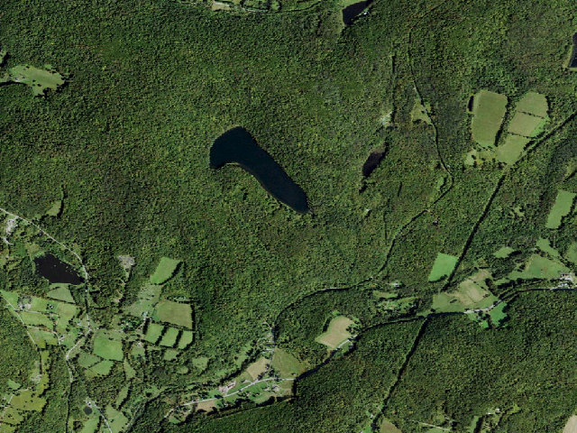 Aerial image of Crystal Lake Campsite 6 [DEC #7212] (Crystal Lake Wild Forest)