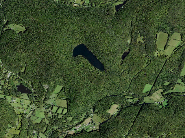 Aerial image of Crystal Lake Campsite 7 [DEC #7213] (Crystal Lake Wild Forest)