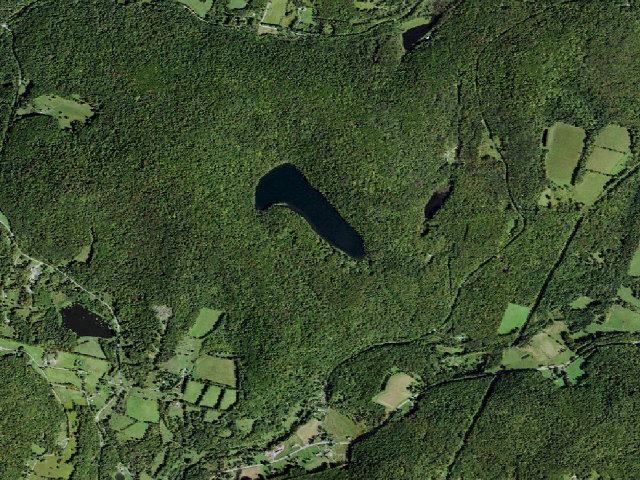 Aerial image of Crystal Lake Campsite 9 [DEC #7215] (Crystal Lake Wild Forest)