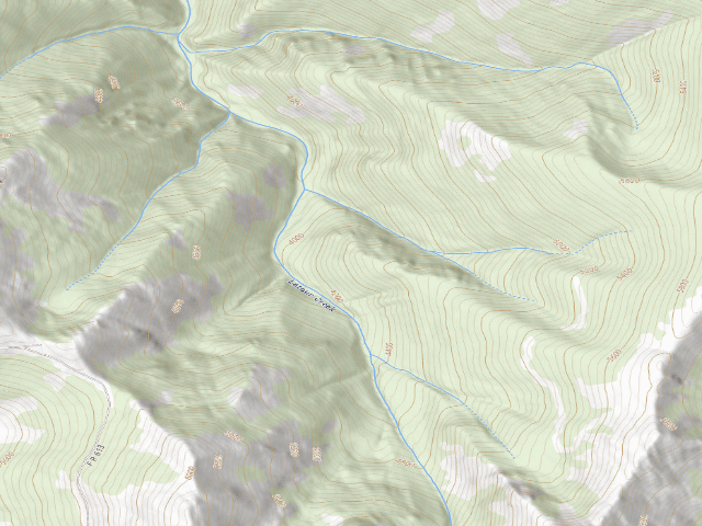 USGS topographic map of Crystal Lake Wilderness Study Area