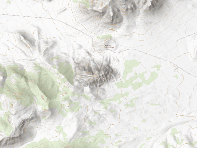 USGS topographic map of Crystal Peak