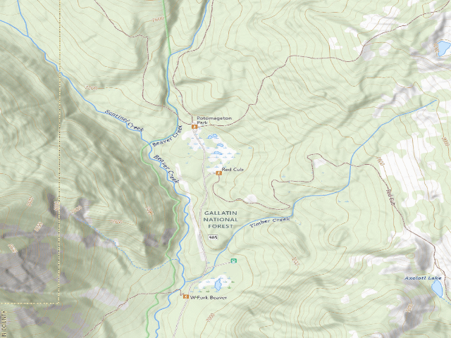 USGS topographic map of Cubcrtrailhead 1