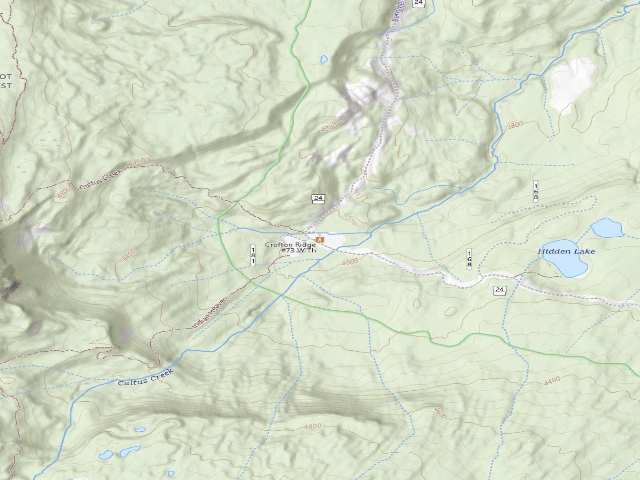 USGS topographic map of Cultus Creek Cg