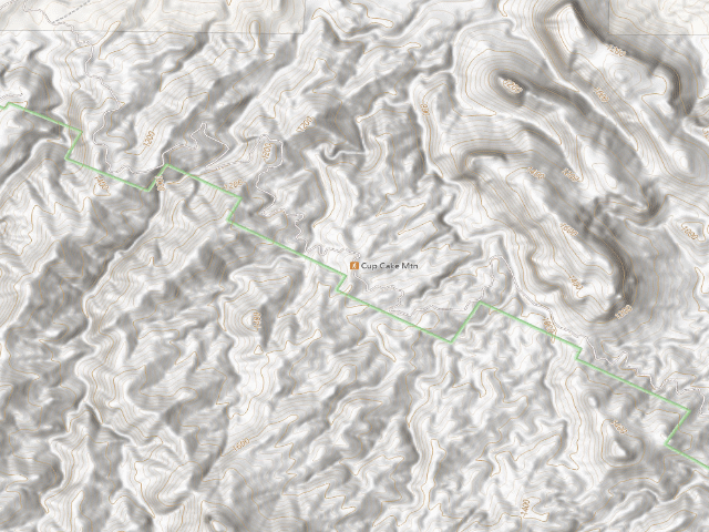 USGS topographic map of Cupcake Mountain Hiking Trail