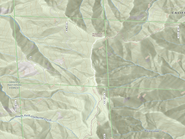 USGS topographic map of Curl Ridge Jeep