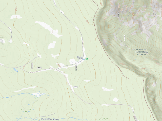 USGS topographic map of Currier Spring