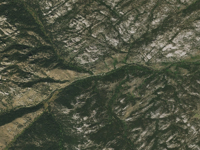 Aerial image of Curtis Gulch