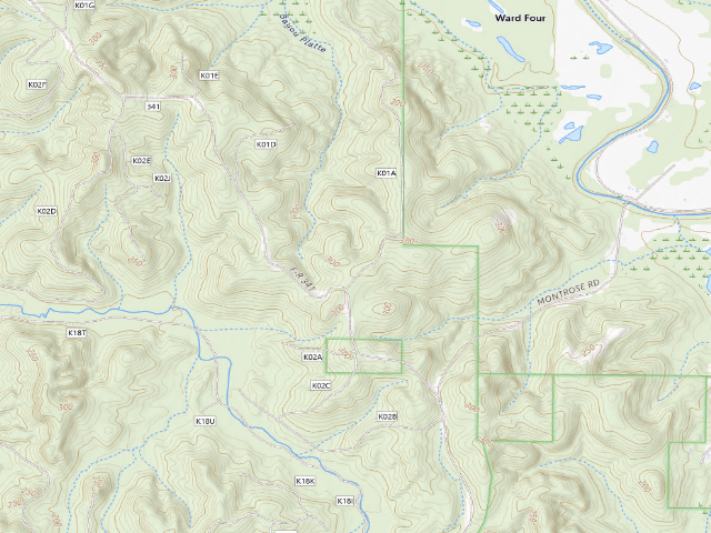 USGS topographic map of Custis Hunter Camp