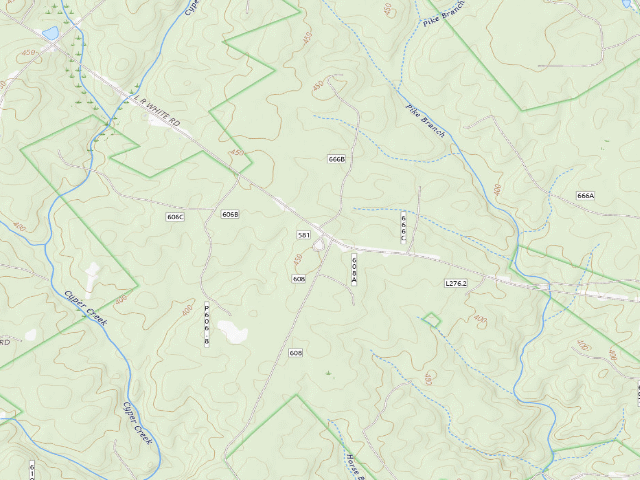 USGS topographic map of Cyper Creek