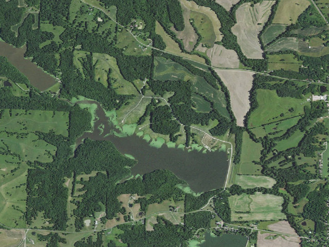 Aerial image of D. C. Rogers Lake (Fayette)