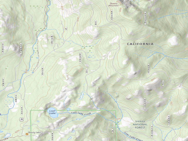 USGS topographic map of D Spur