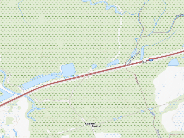 USGS topographic map of Dagmar Camping Area #1