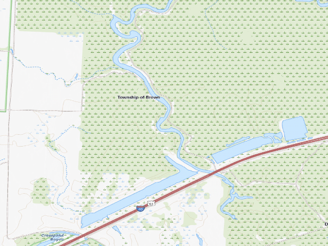 USGS topographic map of Dagmar Camping Area #7