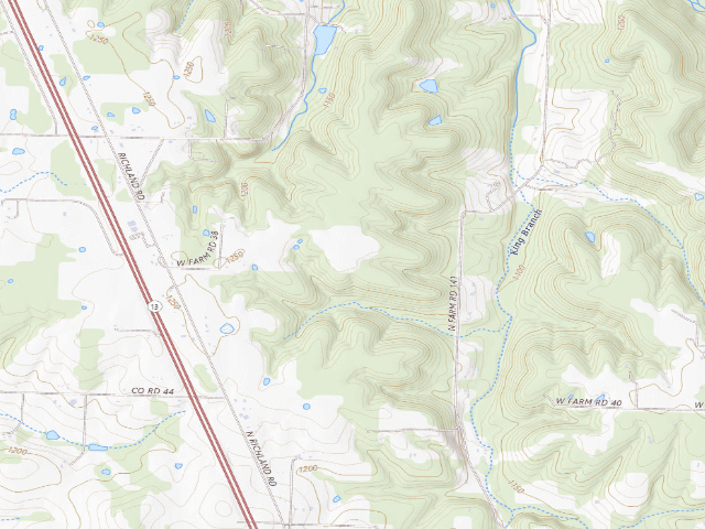 USGS topographic map of Dale Sare Conservation Area