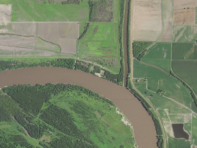 Aerial image of Dalton Bottoms Access