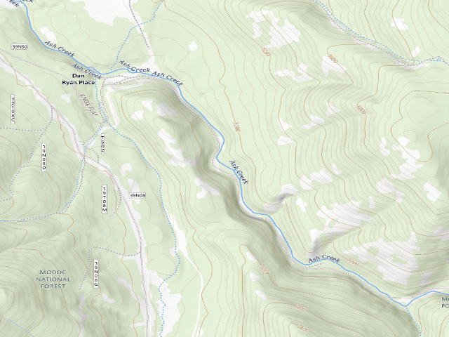 USGS topographic map of Dan Ryan