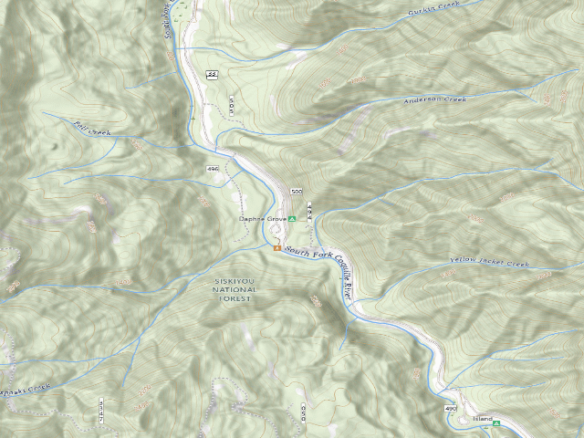 USGS topographic map of Daphne Grove