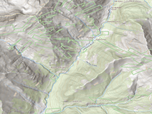 USGS topographic map of Darby Campground