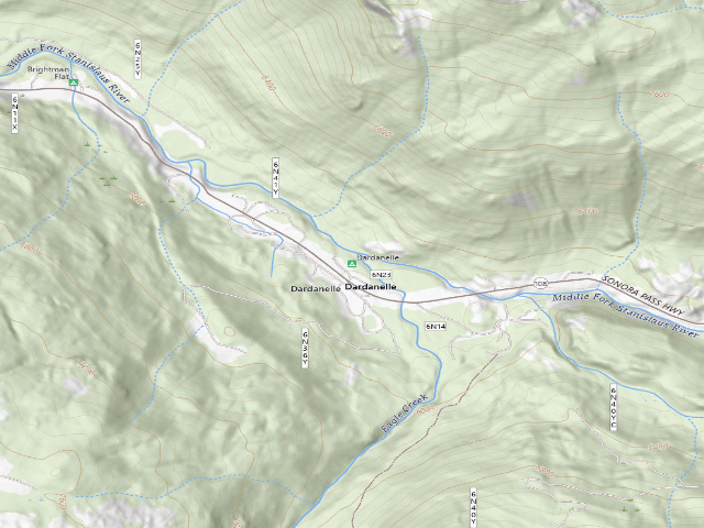 USGS topographic map of Dardanelle