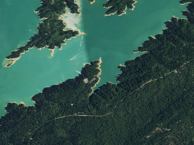 Aerial image of Dark Day