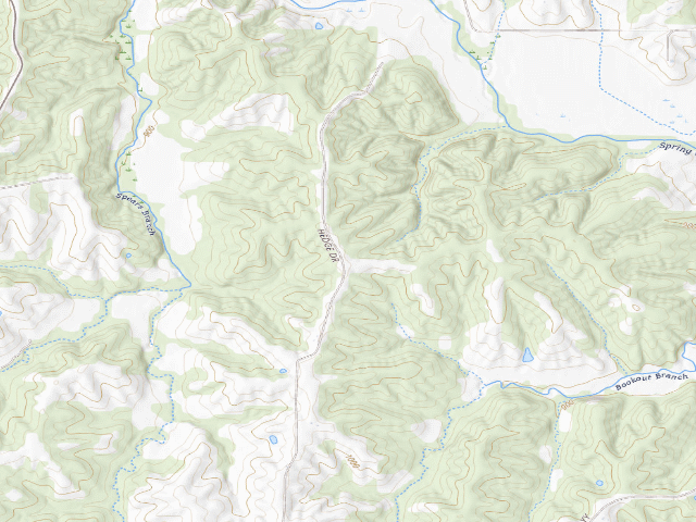 USGS topographic map of Dark Hollow Natural Area