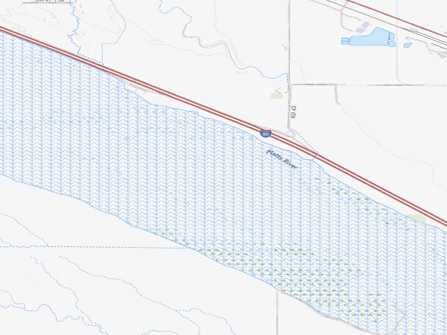 USGS topographic map of Darr Strip WMA