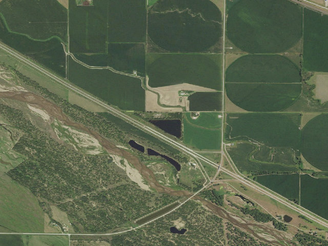 Aerial image of Darr WMA