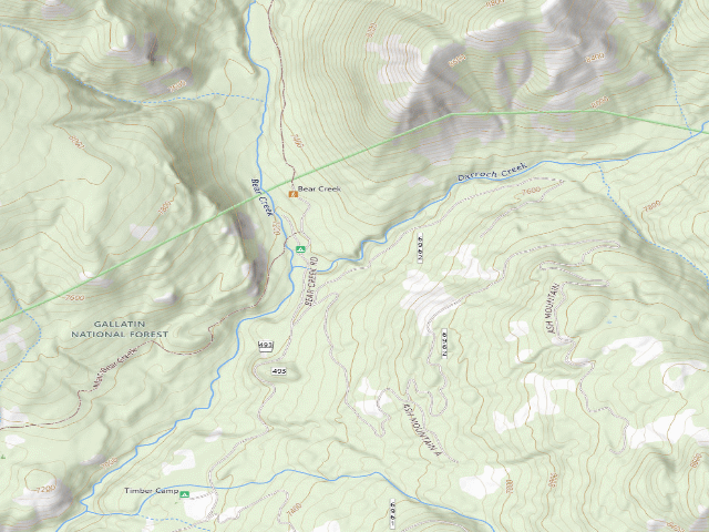 USGS topographic map of Darroch Creek Road-002