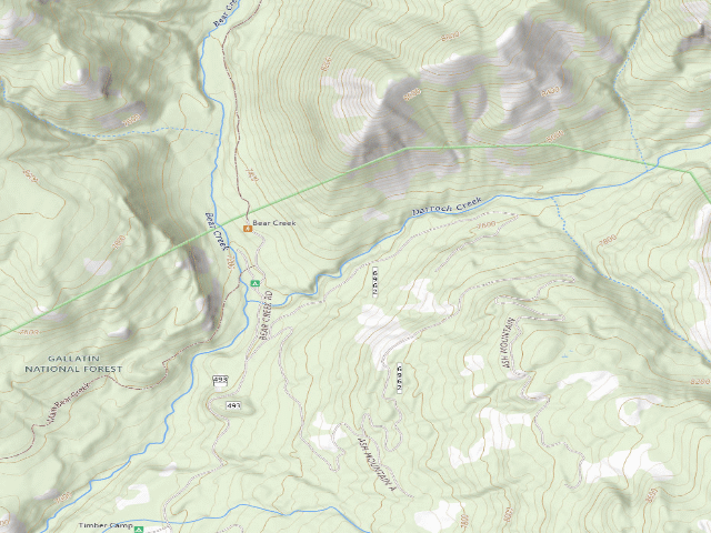 USGS topographic map of Darroch Creek Road-004