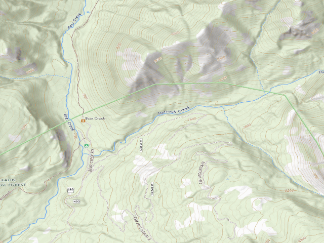 USGS topographic map of Darroch Creek Road-005